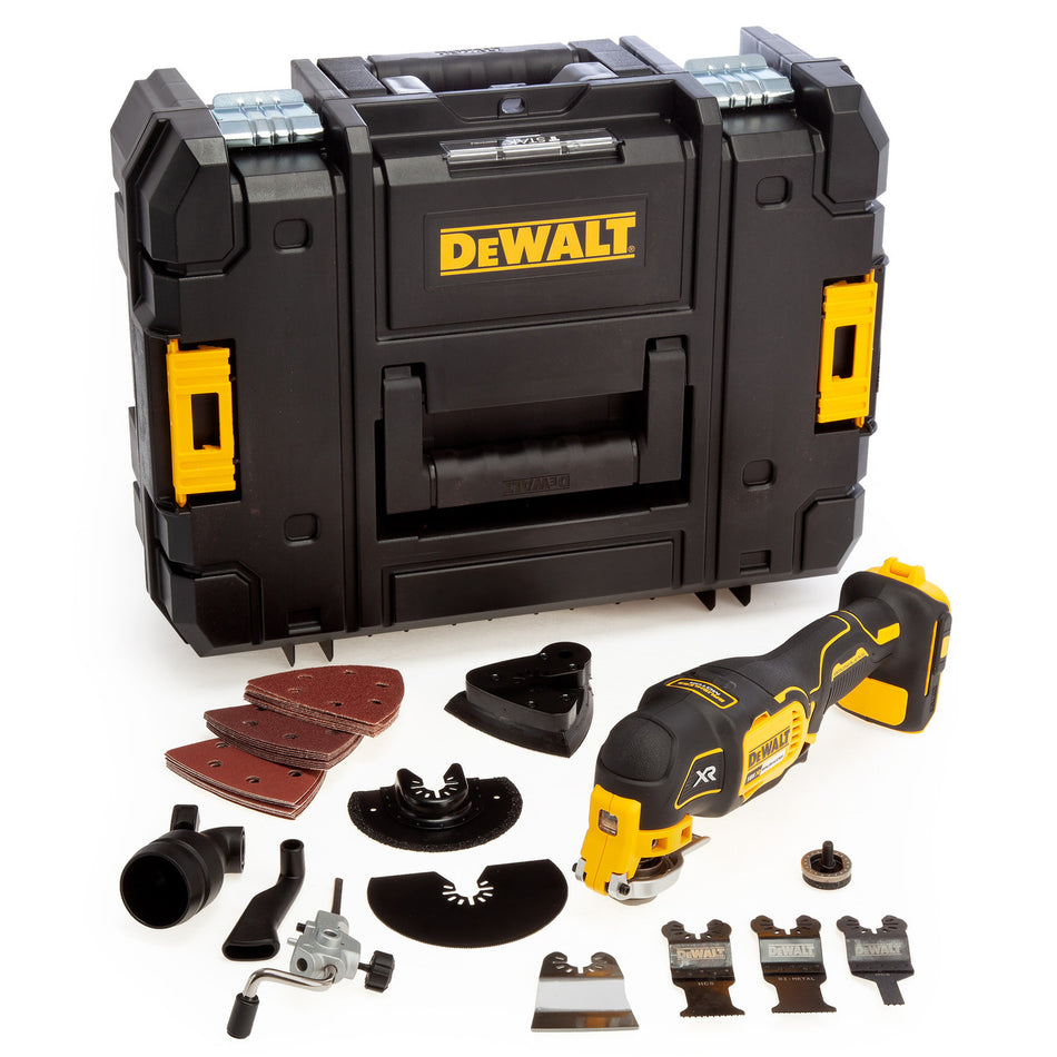 Dewalt DCS355NT 18V XR Oscillating Multi-Tool With 35 Accessories (Body Only) in TSTAK Box