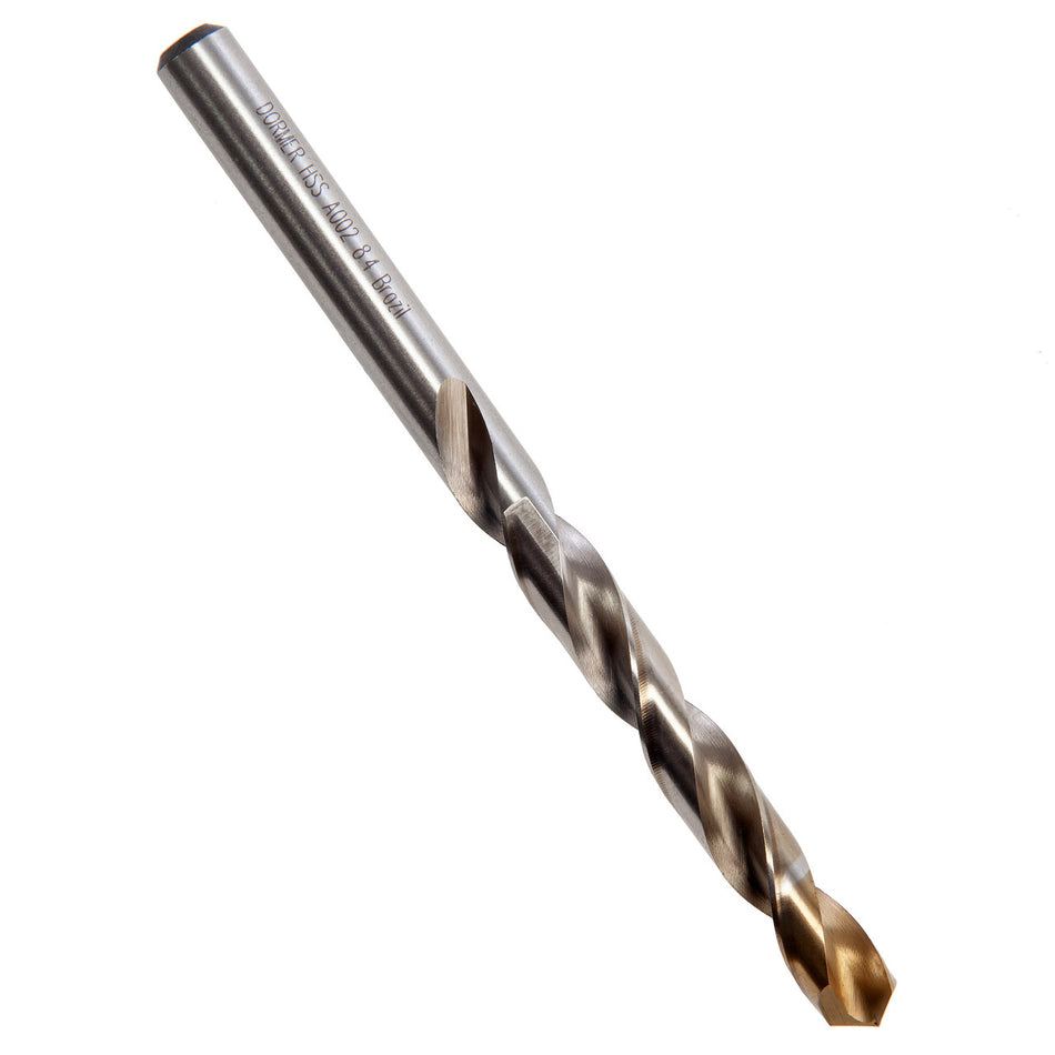 Dormer A002 HSS TiN Coated Tip Jobber Drill Bits 8.4mm (Box Of 10)