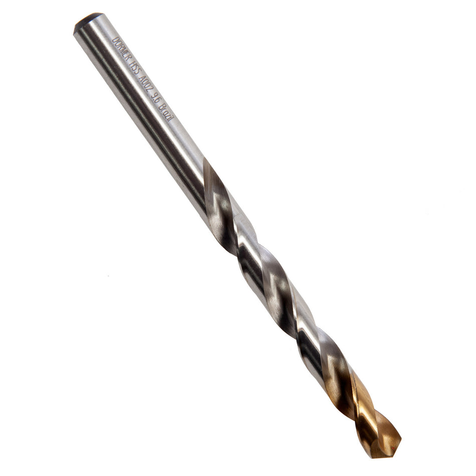 Dormer A002 HSS TiN Coated Tip Jobber Drill Bits 9.6mm (Box Of 10)