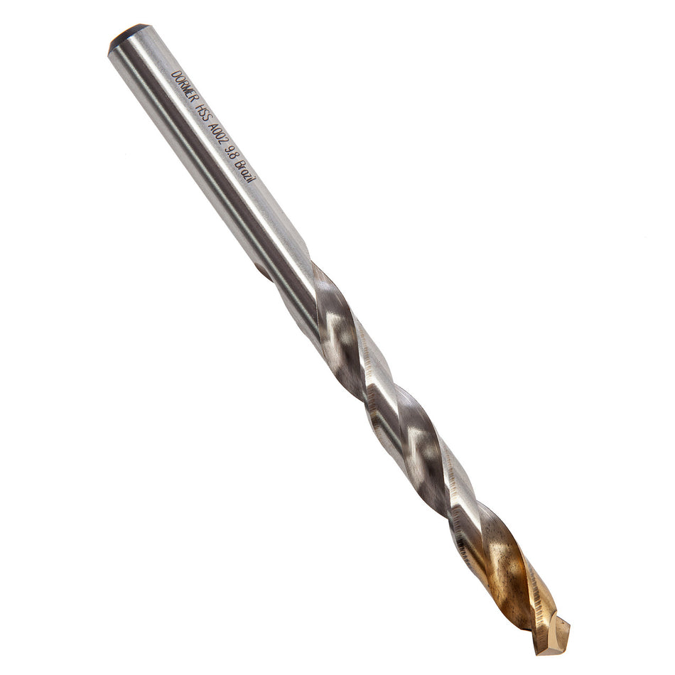 Dormer A002 HSS TiN Coated Tip Jobber Drill Bits 9.8mm (Box Of 10)