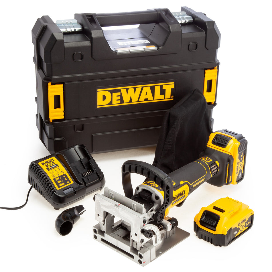 Dewalt DCW682P2 18V XR Biscuit Jointer (2 x 5.0Ah Batteries) in TSTAK Box