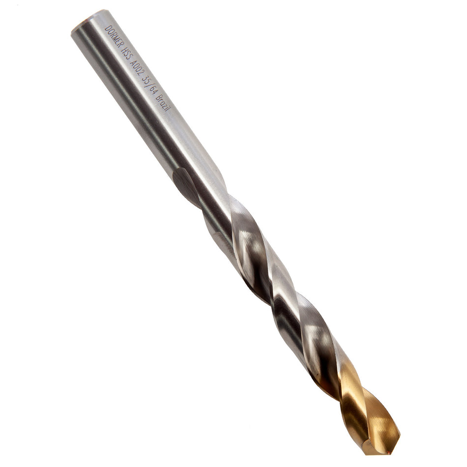 Dormer A002 HSS TiN Coated Tip Jobber Drill Bit 35/64in