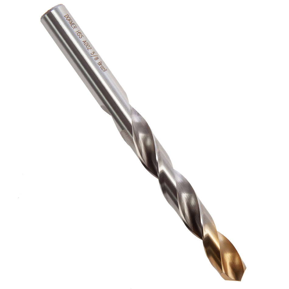 Dormer A002 HSS TiN Coated Tip Jobber Drill Bit 5/8in