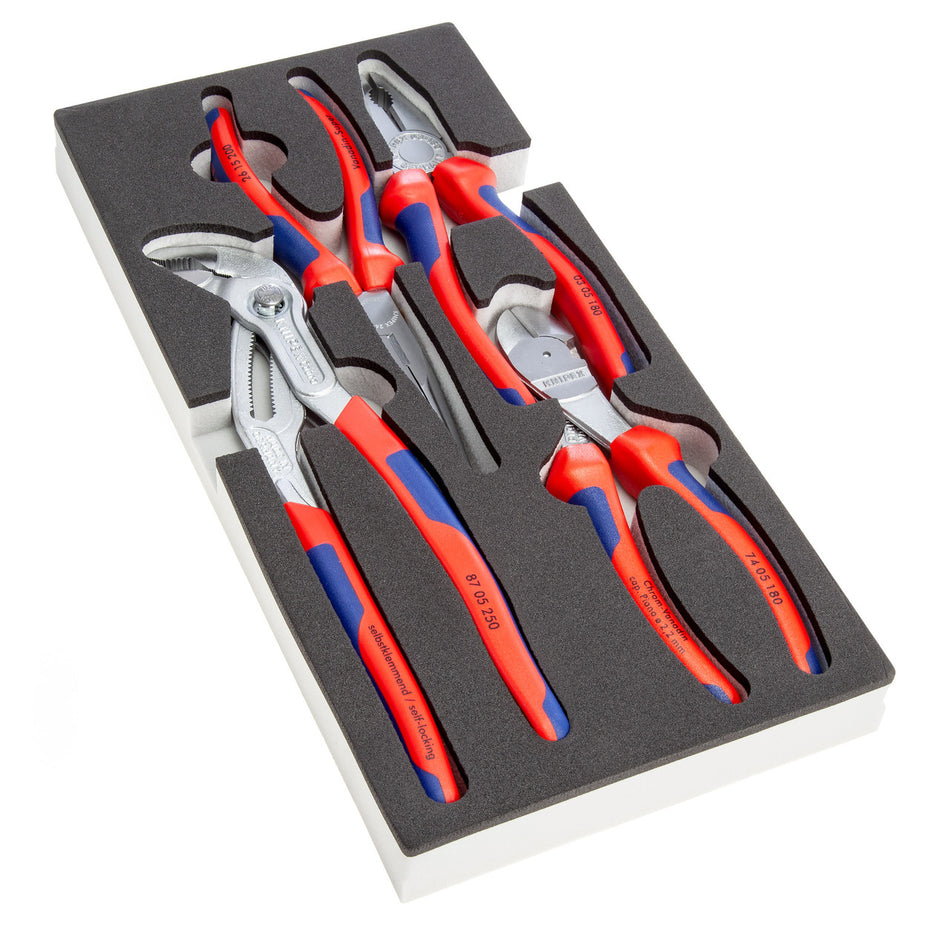 Knipex 002001V17 Professional Plier Set in a Foam Tray (4 Piece)