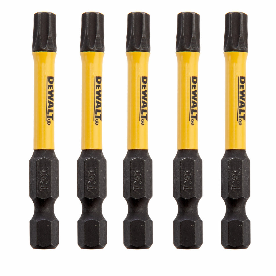 Dewalt DT7398T Extreme FLEXTORQ T30 Screwdriver Bits 57mm (Pack Of 5)