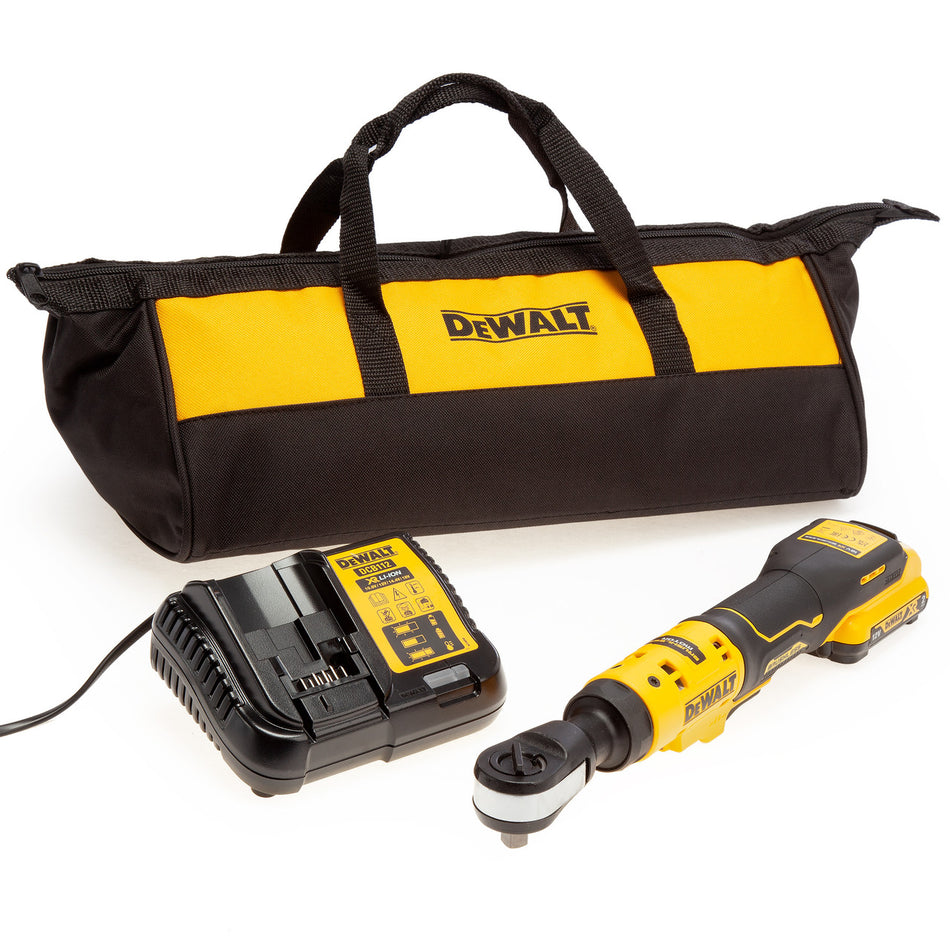 Dewalt DCF503D1 12V XR Open Head Ratchet 3/8in (1 x 2.0Ah Battery)