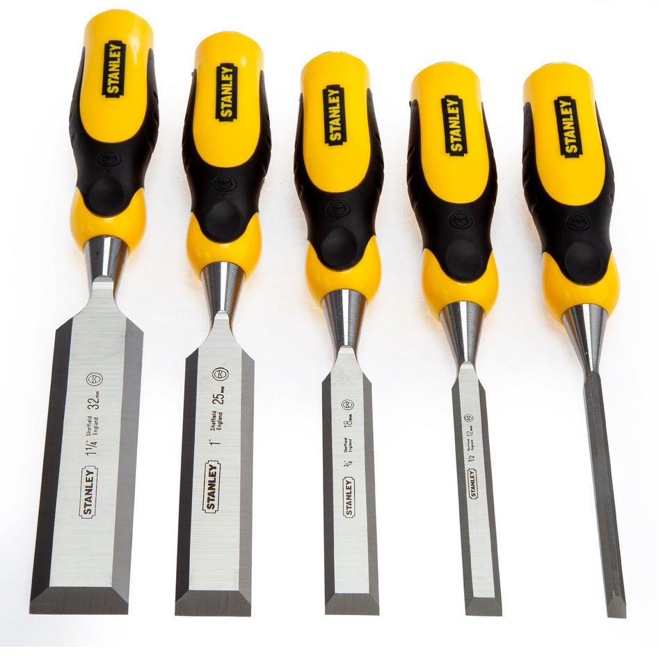 Stanley 2-16-885 Dynagrip Wood Chisel Set 5 Piece