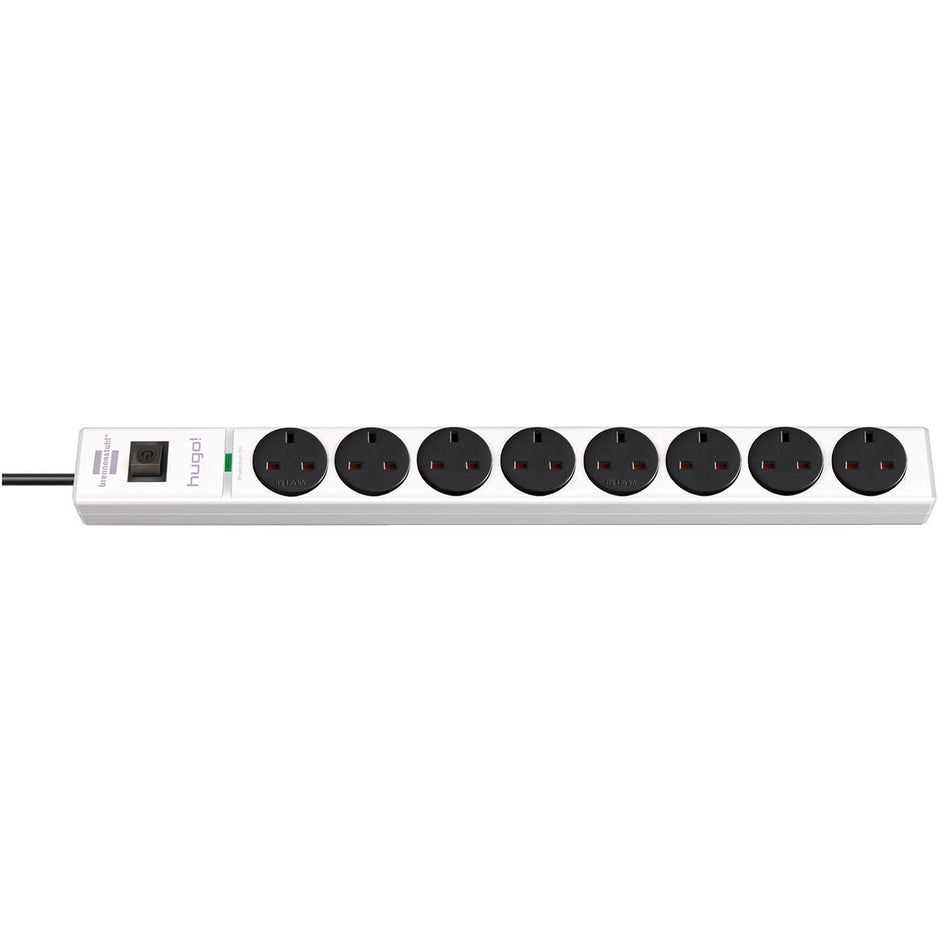 Brennenstuhl 1150613328 hugo! 8-Way Extension Lead 3 Metres White 240V