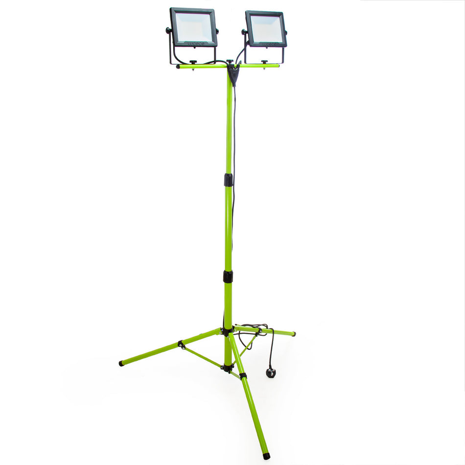 Luceco EFLDTT50B50-05 Eco Slimline Tripod with Twin LED Worklights 2 x 50W 240V