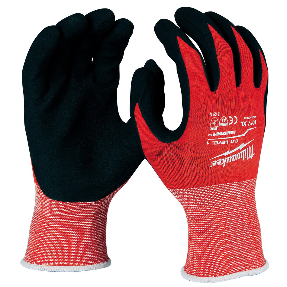 Milwaukee 4932471418 Cut A Smartswipe Gloves (Size 10, Extra Large)