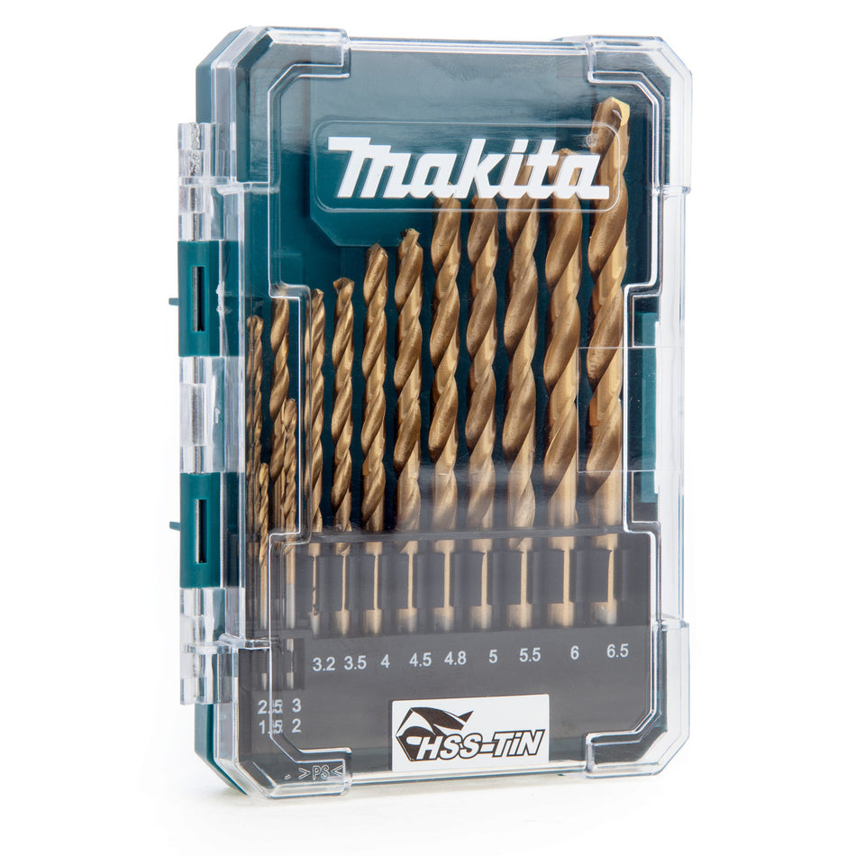 Makita D-72855 HSS TIN Drill Bit Economy Set (13 Piece)