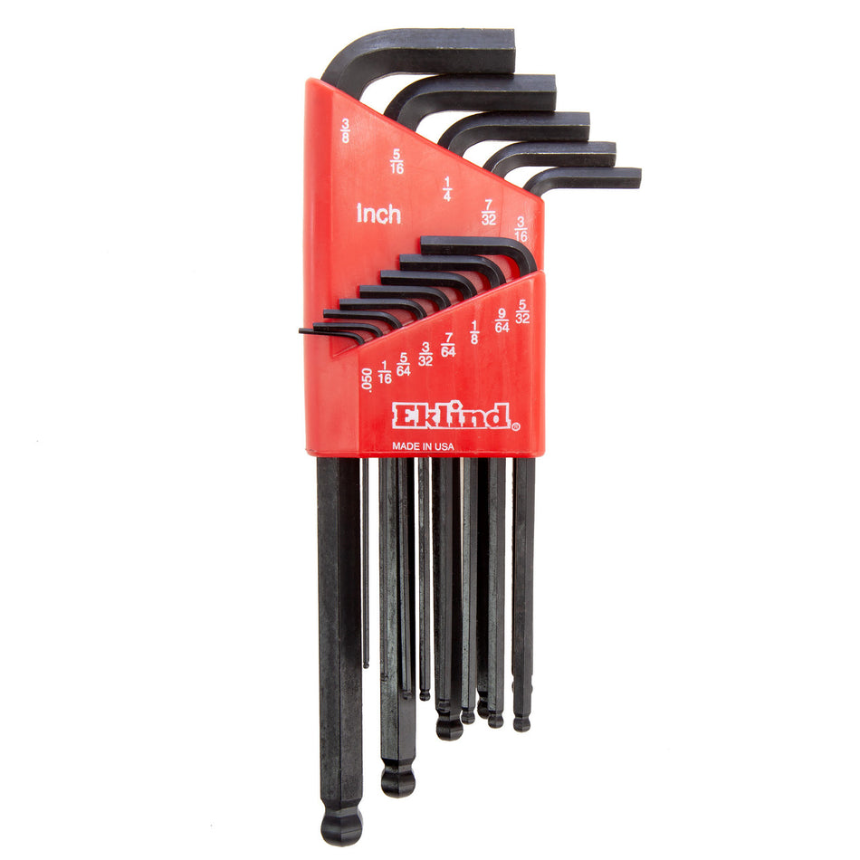 Eklind 13213 Imperial Ball-End Hex-L Long Series Key Set 13 Piece (.050 - 3/8")