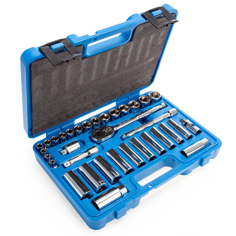 Laser 3496 Metric Socket Set 3/8" Drive in Case (34 Piece)