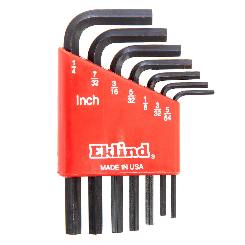 Eklind 10107 Imperial Hex-L Short Series Key Set 7 Piece (5/64 - 1/4")