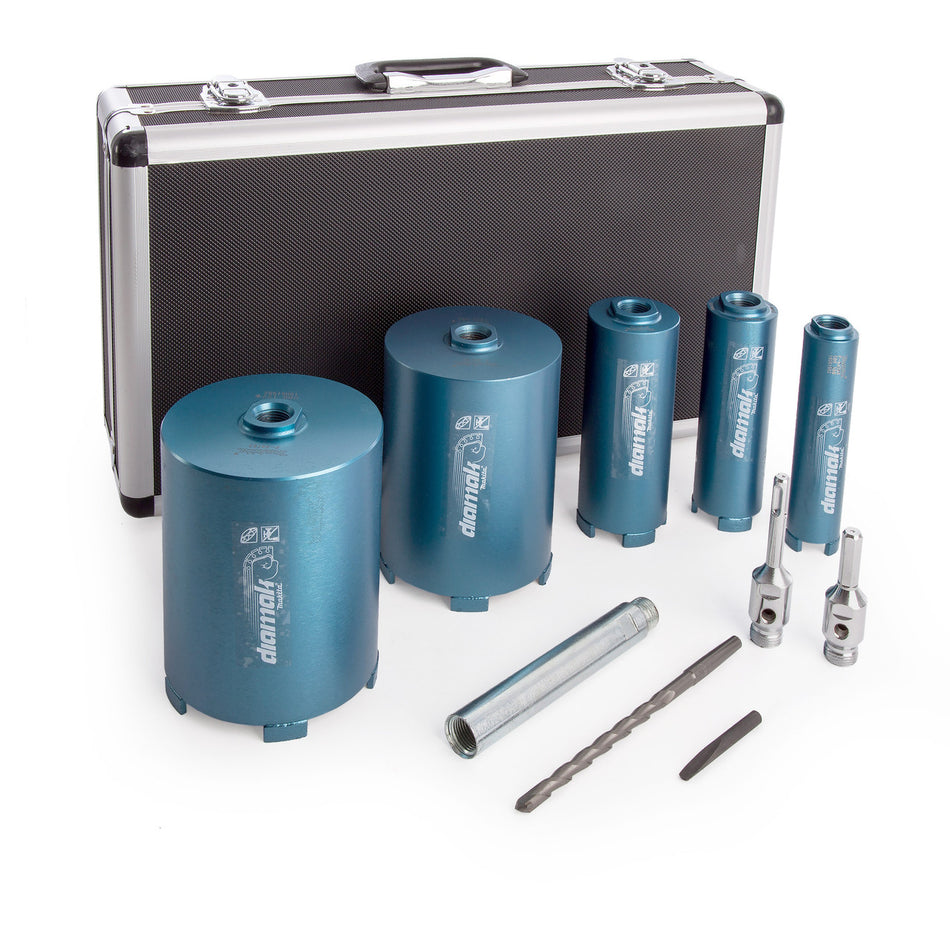 Makita P-74712 Diamak Dry Diamond Core Drill Set 10 Piece