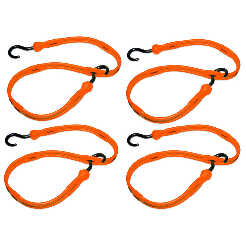 The Perfect Bungee AS36NG4PK-BXST Adjust-A-Strap Bungee Cords in Orange 91cm/36in (Pack of 4)