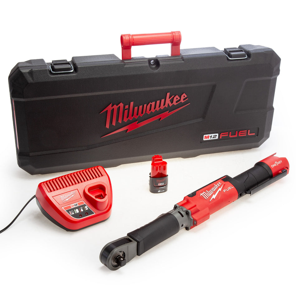 Milwaukee M12 ONEFTR12 FUEL ONE-KEY 1/2" Digital Torque Wrench (1 x 2.0Ah Battery)