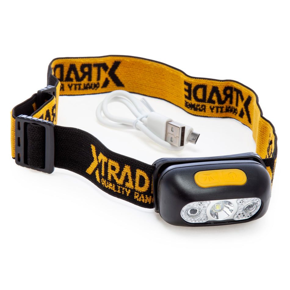 XTrade X1400003 Rechargeable LED Headtorch 200 Lumens