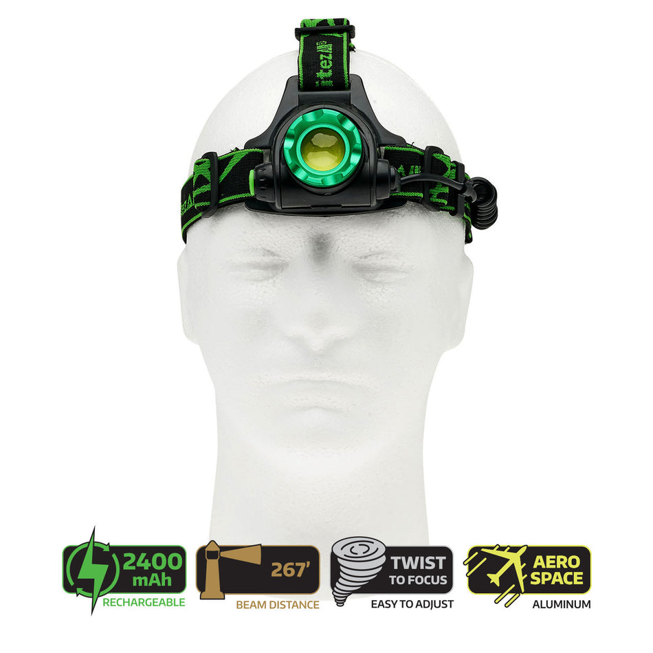 LitezAll 25188 Rechargeable Head Torch 1300 Lumens