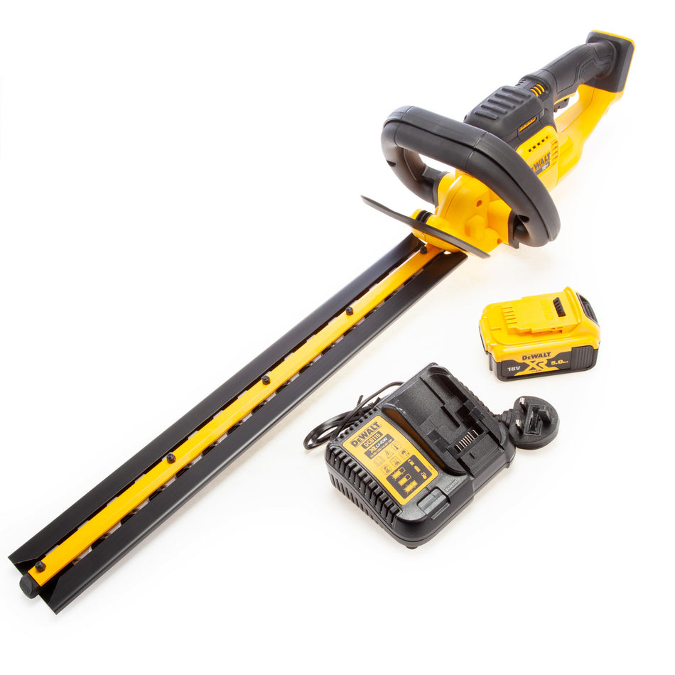 Dewalt DCMHT563P1 18V XR Hedge Trimmer (1 x 5.0Ah Battery)