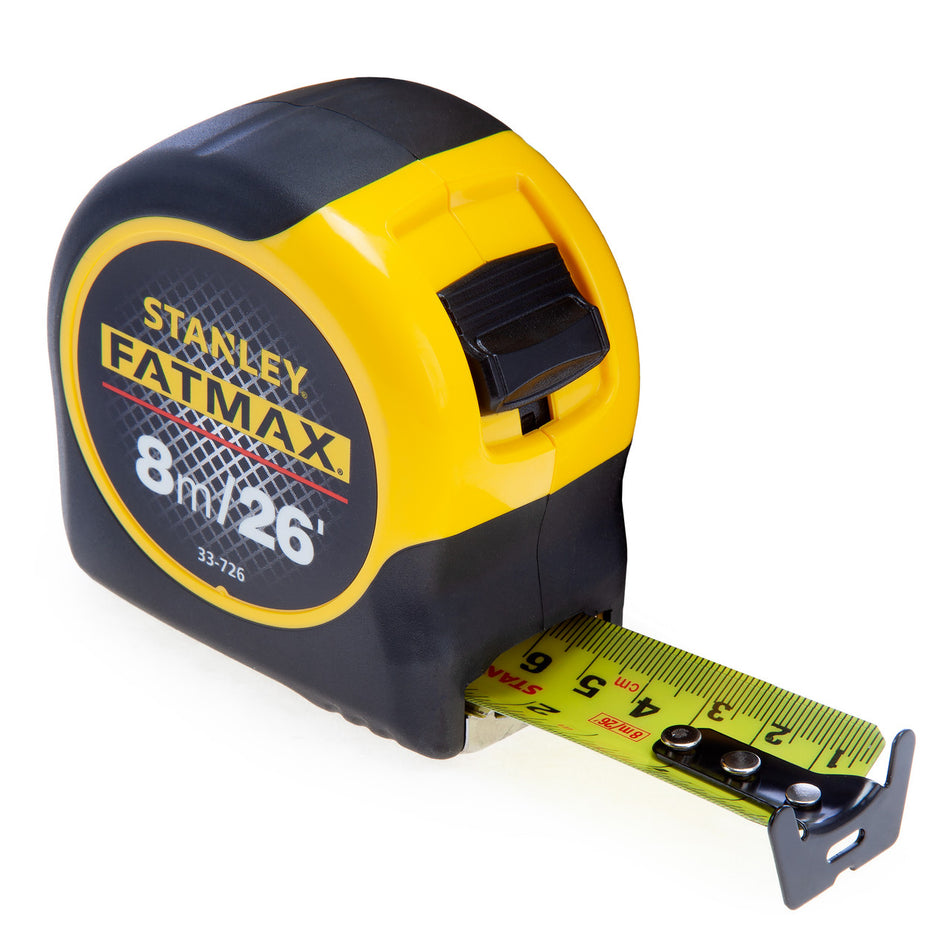 Stanley 0-33-726 FatMax Metric/Imperial Tape Measure with Blade Armor 8m