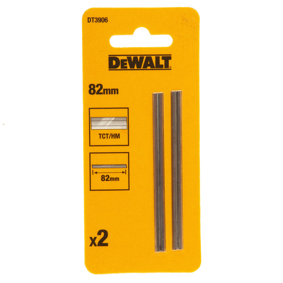 Dewalt DT3906 TCT Planer Blades 82mm (Pack Of 2)