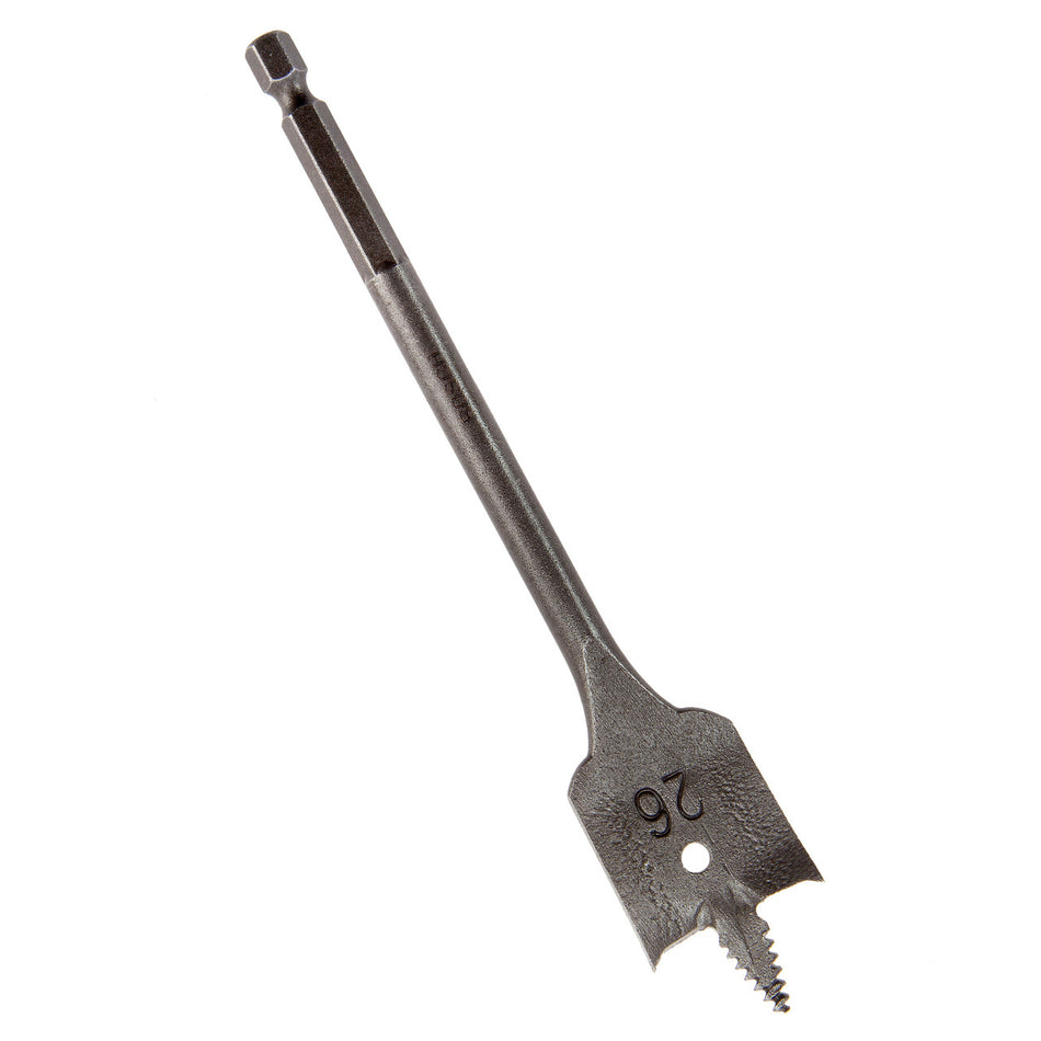 Bosch 2608587581 SelfCut Flat Drill Bit with Hex Shank 26 x 152mm